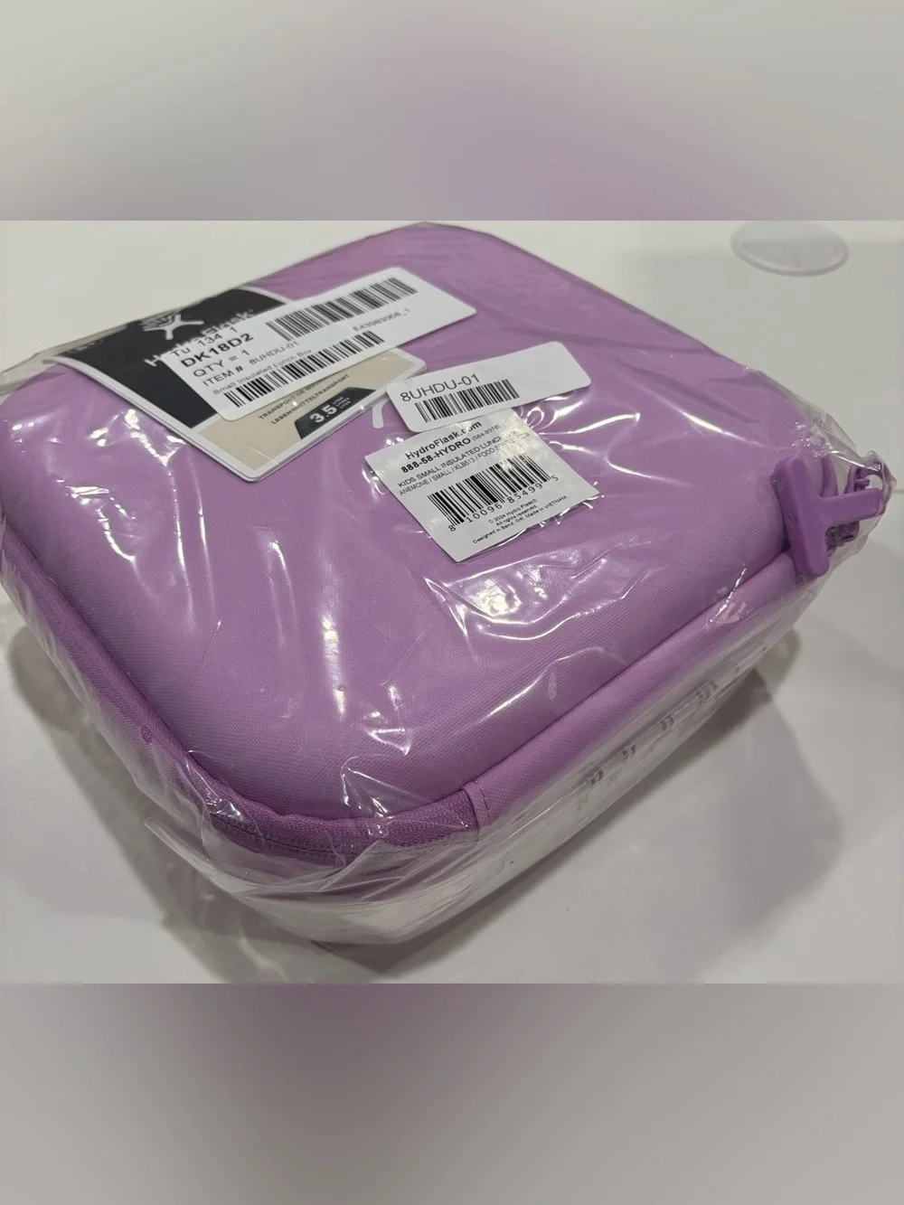 Hydro Flask Kids Small Insulated Lunch Box Purple Pink NWT Fabric Double-Wall